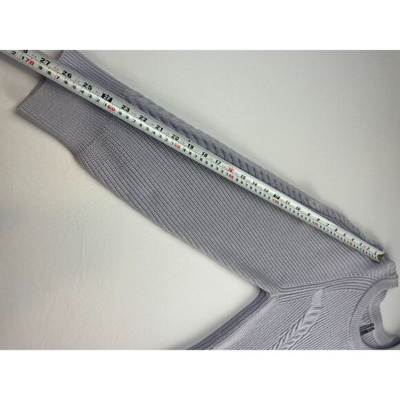 ~ NEW! XL Anthropologie Knit Sweater Dress Skater Mini Lavender Long Sleeve NWT - Picture 8 of 16